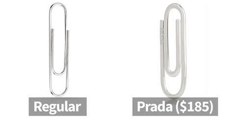 prada paper clip for sale|Prada paperclip sale.